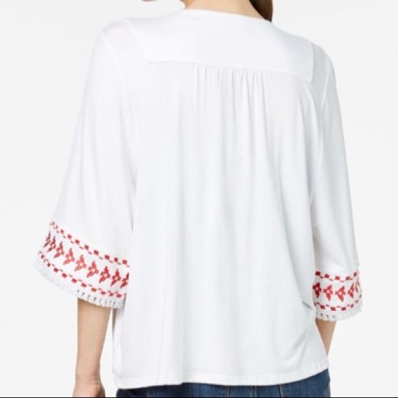 Style & Co white radiant kimono - Picture 2 of 6